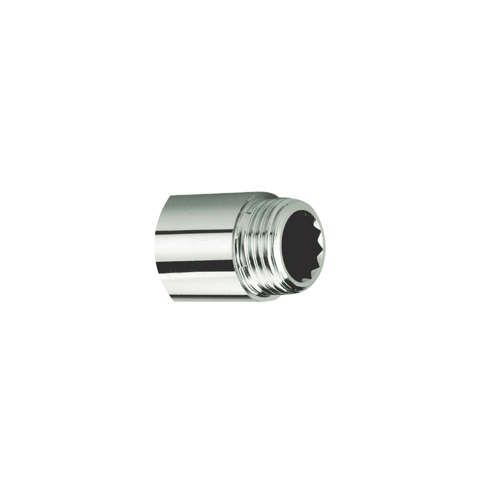 Prolongador Jackwal 1/2&quot; 20Mm H/M En Laton Cromado 004.960