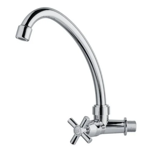 Griferia Para Cocina De Pared Movil Japi Platina 1156Q37