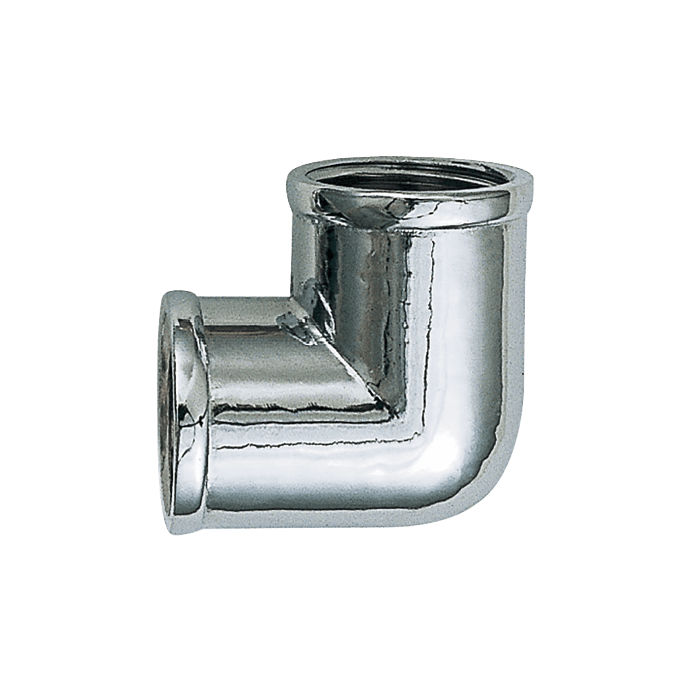 Codo Jackwal 1/2&quot; de 90º H/H En Laton Cromado 002.680